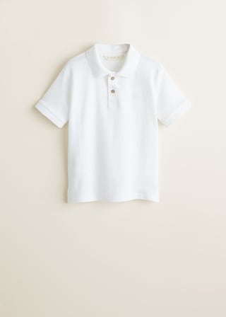 Embroidered cotton polo.