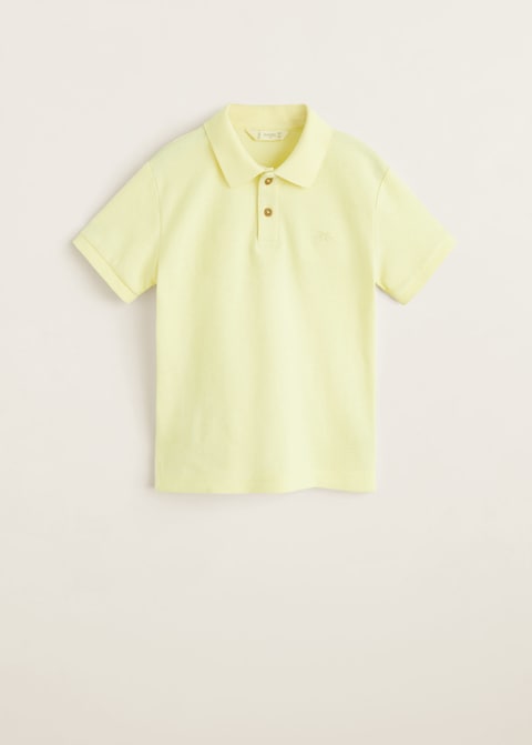 Embroidered cotton polo.