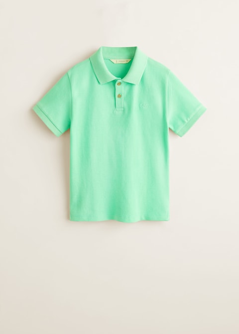 Embroidered cotton polo.