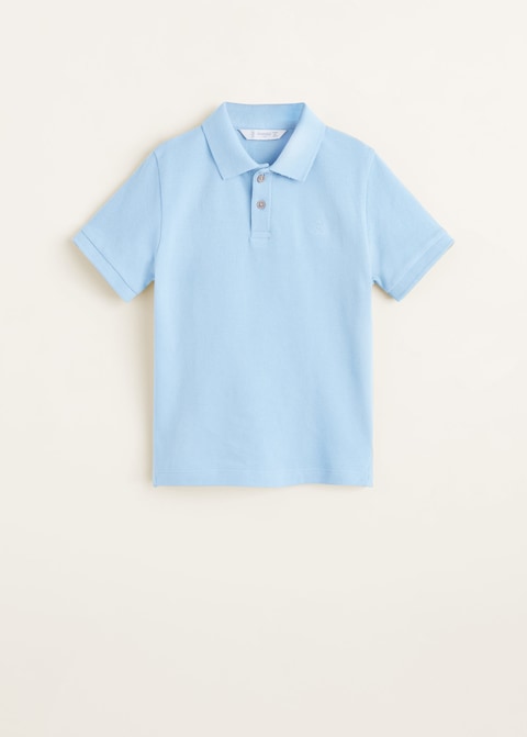 Embroidered cotton polo.