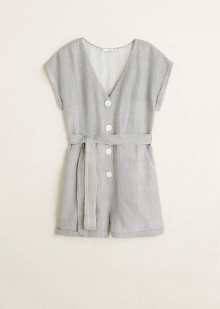 Straight short jumpsuit.