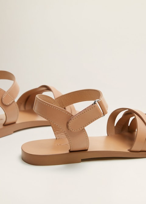 Leather straps sandals.