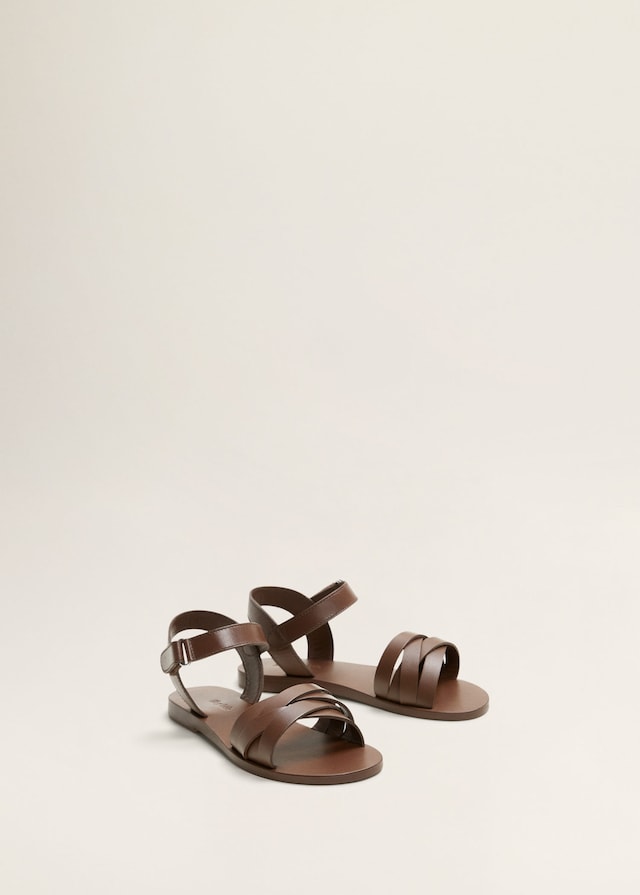 Leather straps sandals.