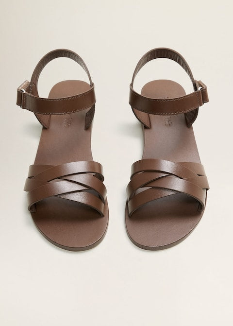 Leather straps sandals.