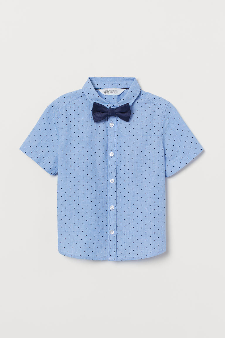 Shirt with a tie/bow tie