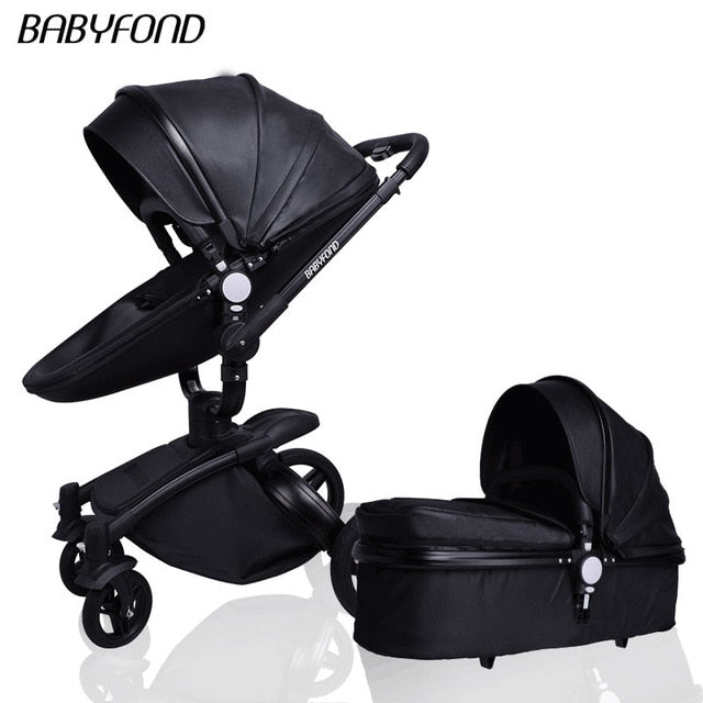 Fast shipping ! luxurious 3 in 1 baby stroller aluminium alloy baby