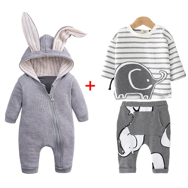 Newborn Baby Boys Clothes Sets 2019 Autumn Winter Baby Girls