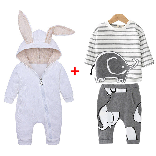 Newborn Baby Boys Clothes Sets 2019 Autumn Winter Baby Girls