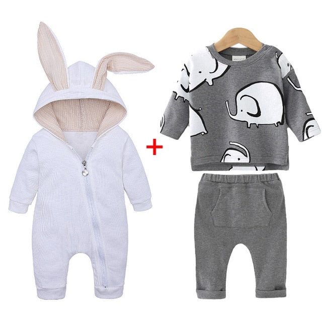 Newborn Baby Boys Clothes Sets 2019 Autumn Winter Baby Girls