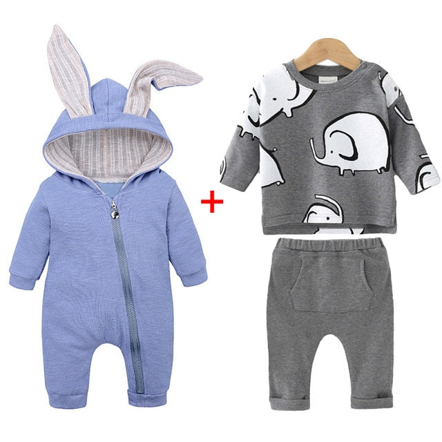 Newborn Baby Boys Clothes Sets 2019 Autumn Winter Baby Girls