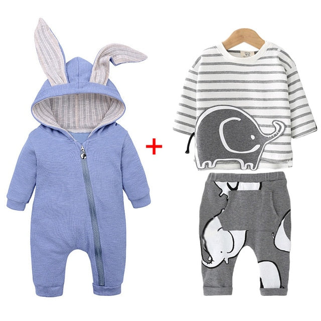 Newborn Baby Boys Clothes Sets 2019 Autumn Winter Baby Girls