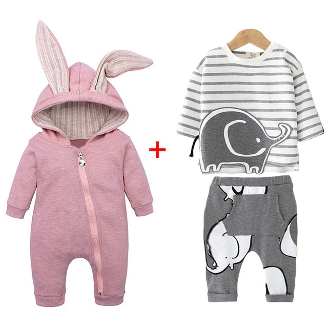 Newborn Baby Boys Clothes Sets 2019 Autumn Winter Baby Girls