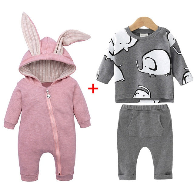 Newborn Baby Boys Clothes Sets 2019 Autumn Winter Baby Girls