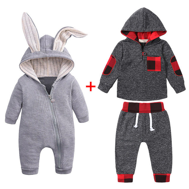 Newborn Baby Boys Clothes Sets 2019 Autumn Winter Baby Girls