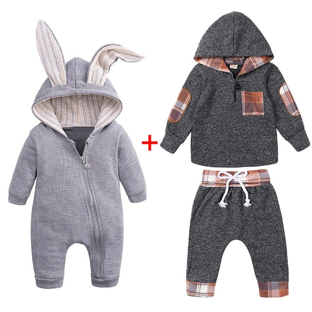 Newborn Baby Boys Clothes Sets 2019 Autumn Winter Baby Girls