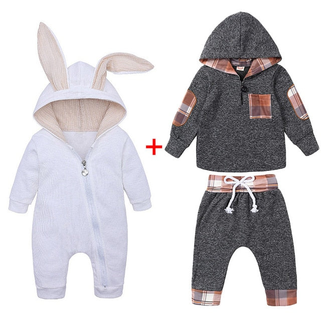 Newborn Baby Boys Clothes Sets 2019 Autumn Winter Baby Girls