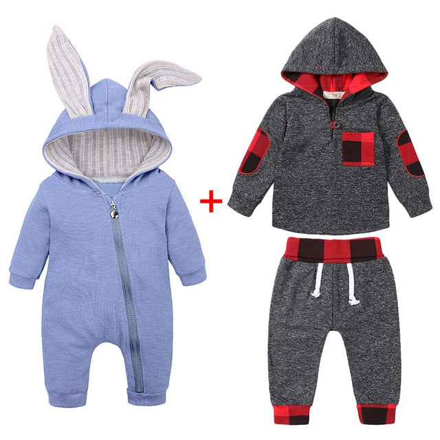 Newborn Baby Boys Clothes Sets 2019 Autumn Winter Baby Girls