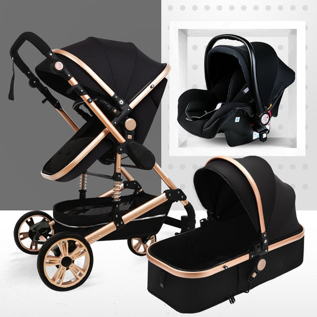 Multifunctional 3 in 1 Baby Stroller High Landscape Stroller