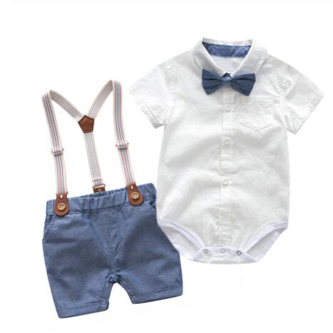 Baby Boys Gentleman Clothes Sets 2019 Summer Wedding Party Birthday