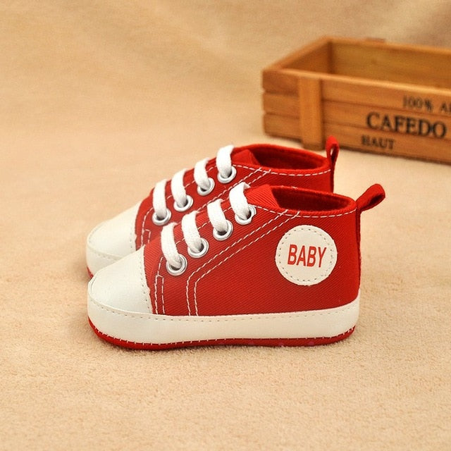 Newly Classic Canvas Sports Sneakers Boys Girls First Walkers