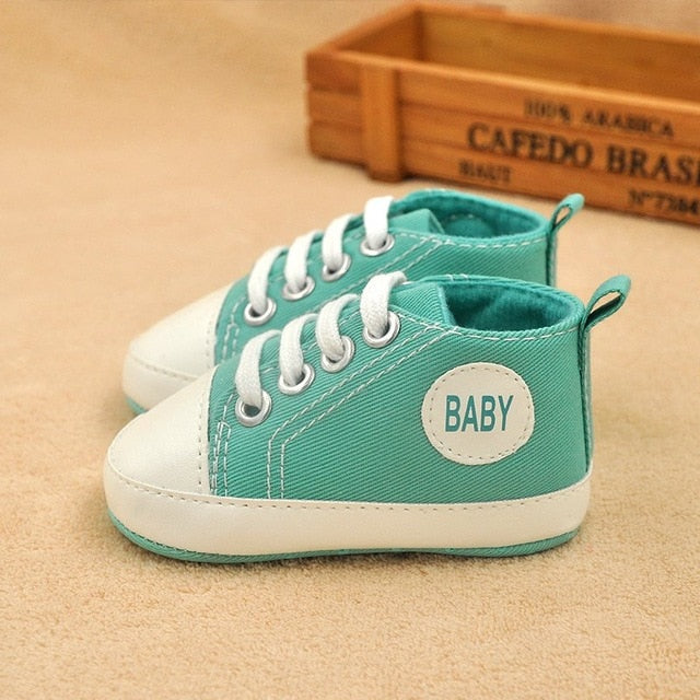 Newly Classic Canvas Sports Sneakers Boys Girls First Walkers