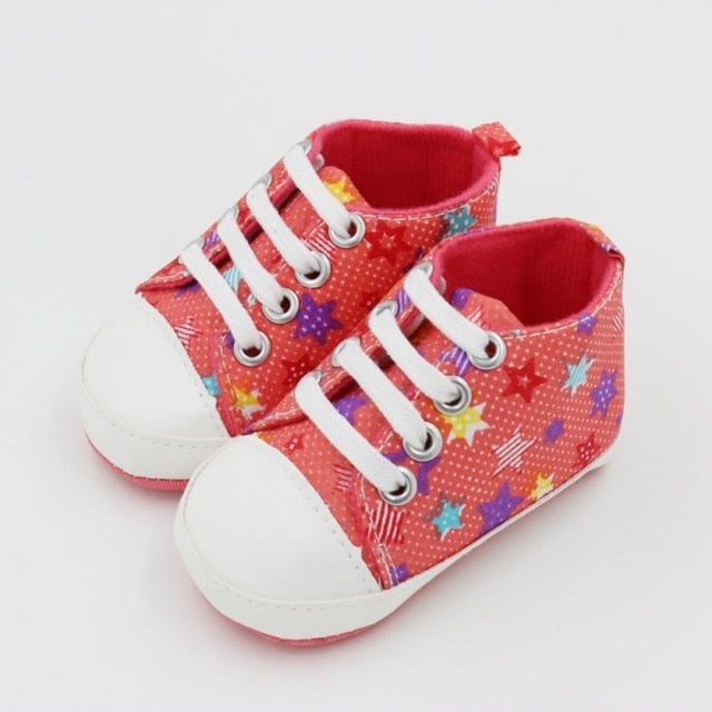 Newly Classic Canvas Sports Sneakers Boys Girls First Walkers