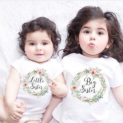 children clothes summer Baby Kids Girl Little Big Sister Match Clothes