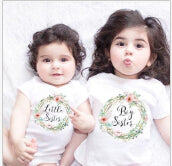 children clothes summer Baby Kids Girl Little Big Sister Match Clothes