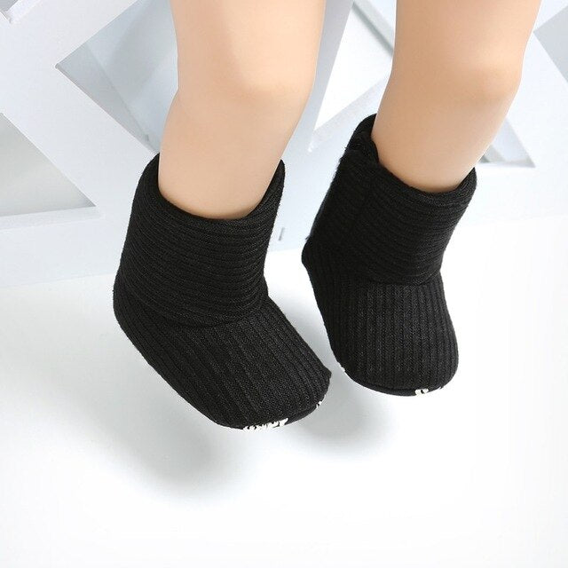 Baby Kid Boys Girls Knitted Fur Boots 5 Colors 0-18 Months