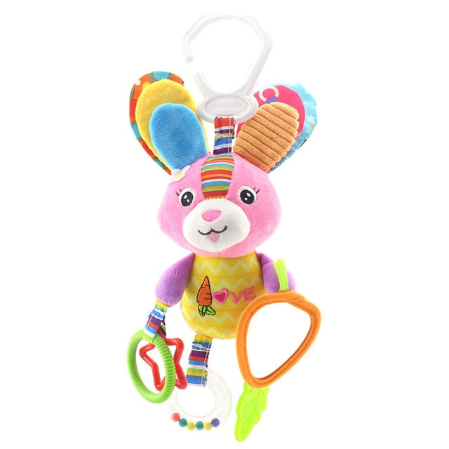 Baby Rattles Toys Stroller Hanging Soft Toy Cute Animal Doll Baby