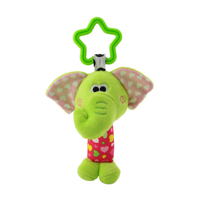 Baby Rattles Toys Stroller Hanging Soft Toy Cute Animal Doll Baby