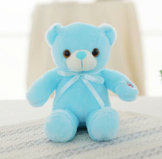 LED Teddy Bear Stuffed Animal Plush Toy Colorful Glowing Teddy Bear Christmas Gift for Kid