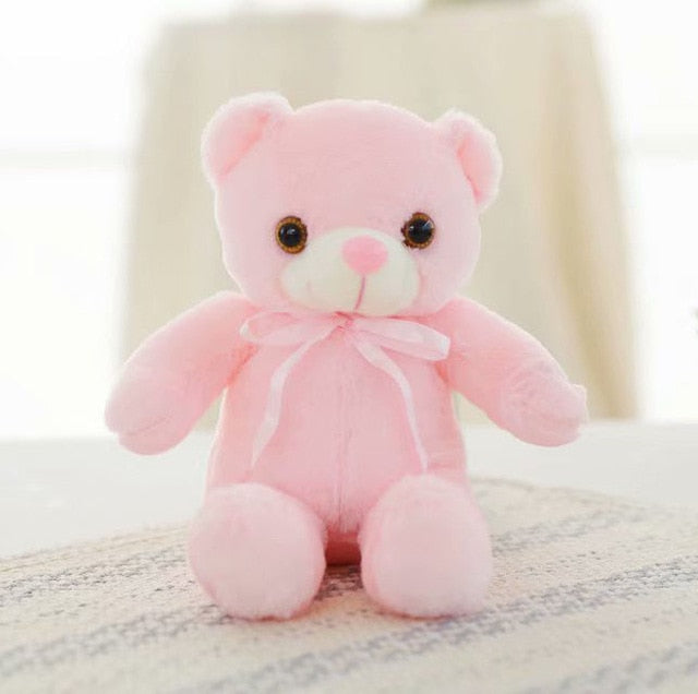 LED Teddy Bear Stuffed Animal Plush Toy Colorful Glowing Teddy Bear Christmas Gift for Kid