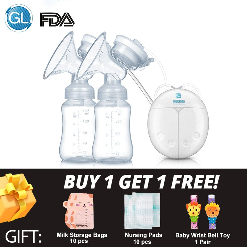 GL Double Electric Breast Pump Milk Pump for Baby