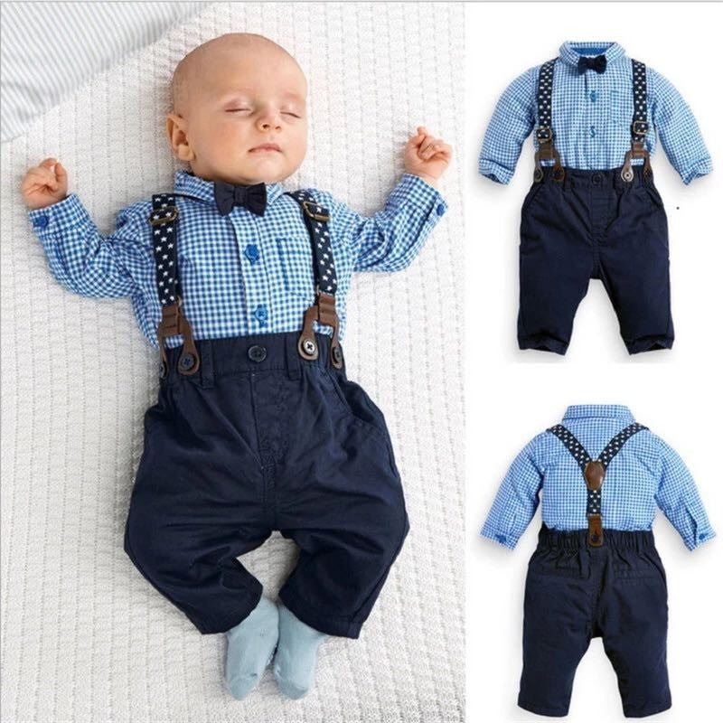 Cotton Baby Boy Clothing Set Spring Children Clothes Gentleman