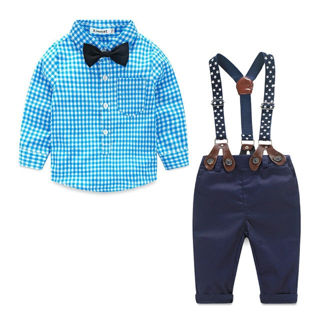 Cotton Baby Boy Clothing Set Spring Children Clothes Gentleman