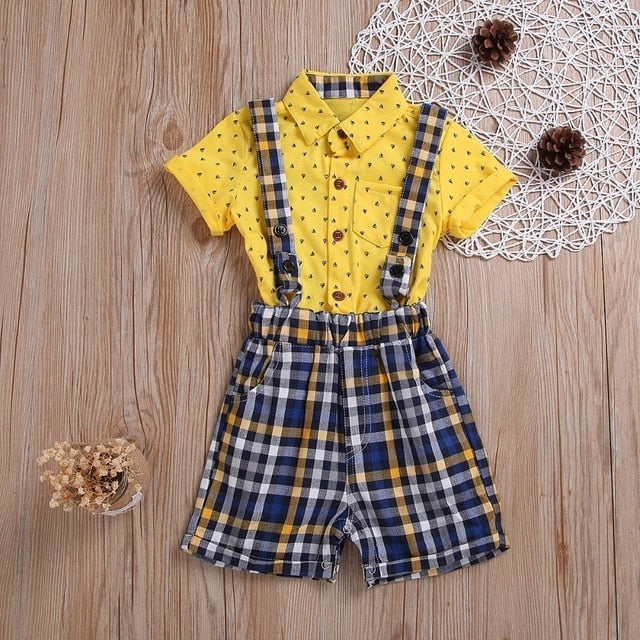 Cotton Baby Boy Clothing Set Spring Children Clothes Gentleman