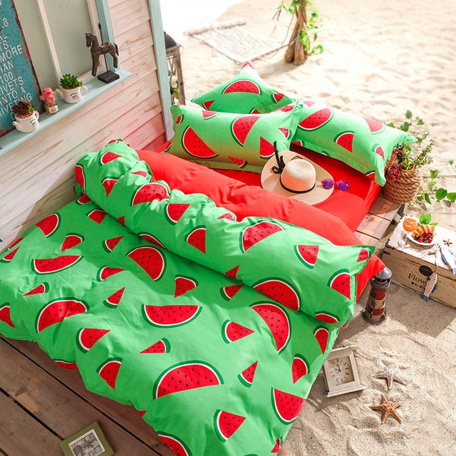 1pc Watermelon Tower Single Double Duvet Cover Gift For Home