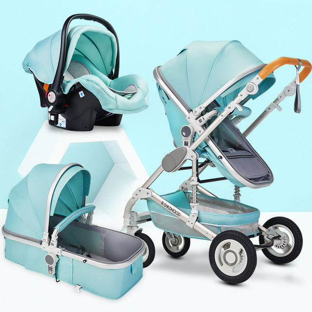 Multifunctional 3 in 1 Baby Stroller High Landscape Stroller