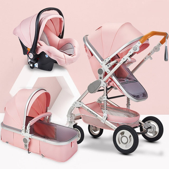 Multifunctional 3 in 1 Baby Stroller High Landscape Stroller