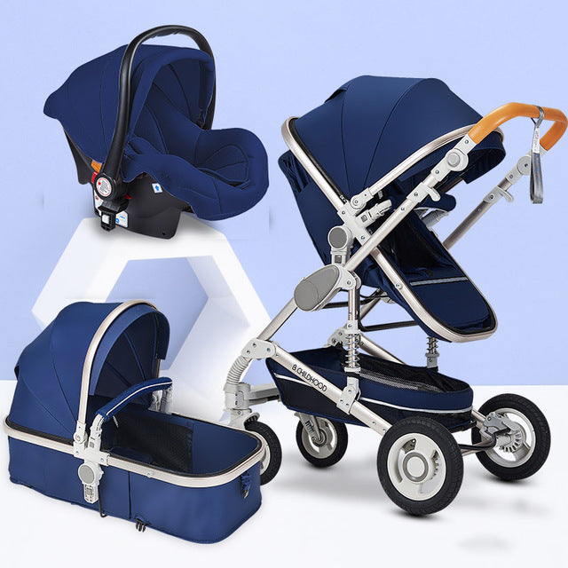 Multifunctional 3 in 1 Baby Stroller High Landscape Stroller