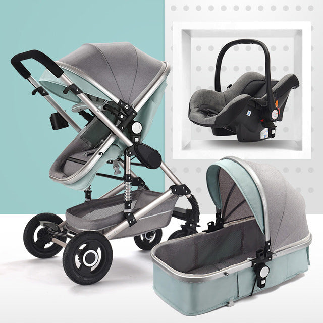 Multifunctional 3 in 1 Baby Stroller High Landscape Stroller