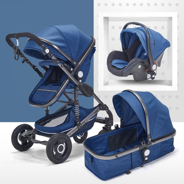 Multifunctional 3 in 1 Baby Stroller High Landscape Stroller