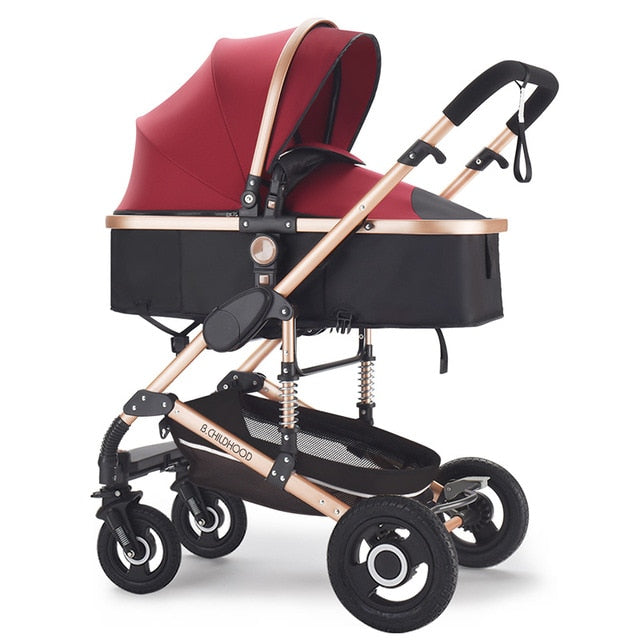 Multifunctional 3 in 1 Baby Stroller High Landscape Stroller