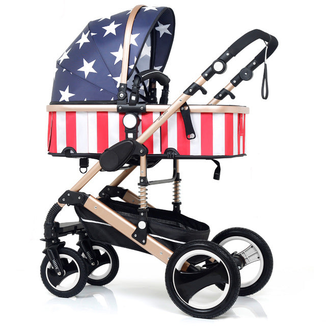 Multifunctional 3 in 1 Baby Stroller High Landscape Stroller