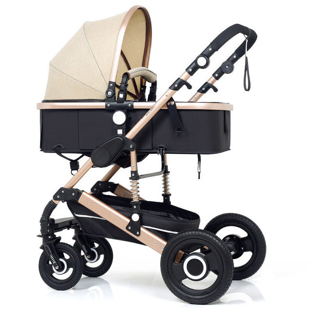 Multifunctional 3 in 1 Baby Stroller High Landscape Stroller